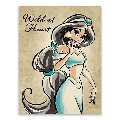 Toile imprimée princesses disney jasmine fashionista d'artissimo designs