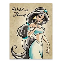 Toile imprimée princesses disney jasmine fashionista d'artissimo designs