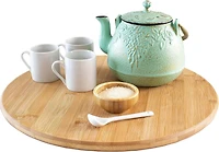 MAINSTAYS 14” inch Eco-Bamboo Lazy Susan Organizer for Kitchen, Cabinet, Table, Pantry, Environmentally friendly, Light weight, Maximize space, Space saver,, Eco-Bamboo Lazy Susan 14"