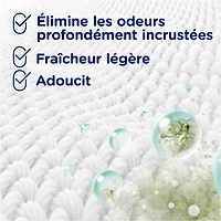 Éliminateur d’odeurs purifiant pour lessive et assouplissant textile Downy, sûr pour tous les tissus, compatible avec les laveuses HE, Fraîcheur cotonnière 70 Charges, 1,41 L
