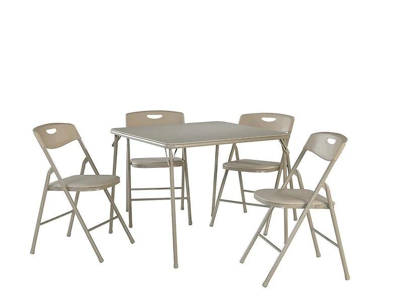 Cosco 5 Piece Folding Table And Chair Set Black