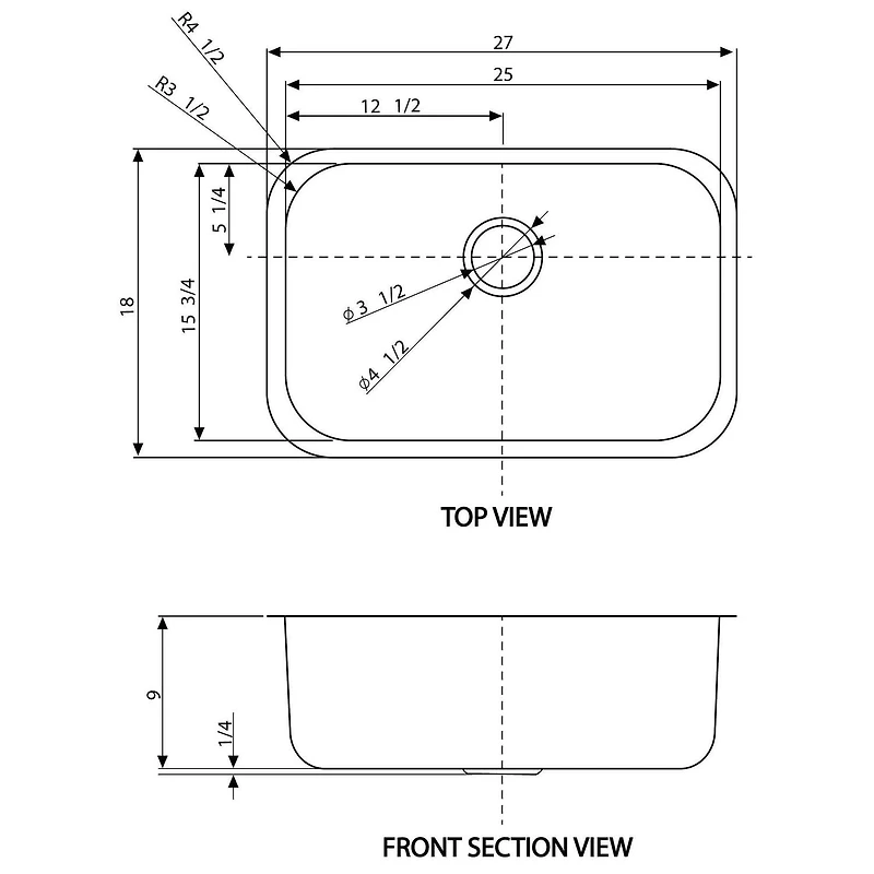 Imaginations Américaines po W Évier de cuisine