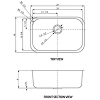 Imaginations Américaines po W Évier de cuisine