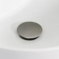 American Imaginations 31-in. W Above Counter White Bathroom Vessel Sink Set For Deck Mount Drilling AI-33416