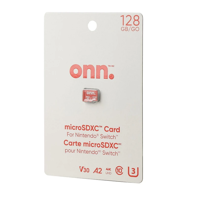 onn. 128 GB microSDXC Gaming Card for Nintendo Switch, 100 MB/s Read speed