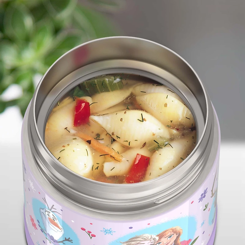Thermos Kids Pot alimentaire Funtainer isolé sous vide en acier inoxydable, 295ml, Frozen