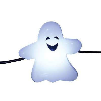 Way to Celebrate Halloween 20-Count Battery Operated Ghost LED Wire Lights, with Timer