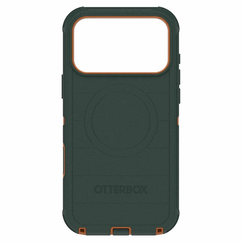OtterBox Defender Pro MagSafe Case w/Camera Control Coopersmith (Green) for iPhone 17 Pro