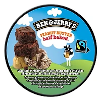 Ben & Jerry's Peanut Butter Half Baked Ice Cream, 473ml