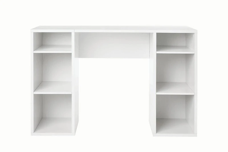 Mainstays 4-Cube Storage Desk, White Grain