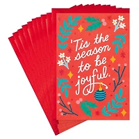 Hallmark Christmas Cards Pack, Joys of the Season (10 Cards With Envelopes)