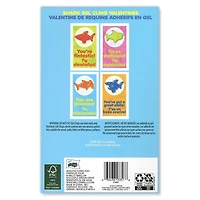 Mello Smello 16 CT Valentins De Requins Adhesifs En Gel Cartes