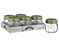 Kilner Regular Mouth Glass Mason Jars with Sealing Lids, 250ml