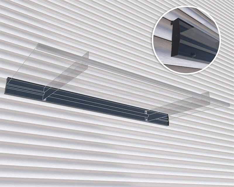 CANOPIA by PALRAM Nancy 3 ft. x 7 ft. Door Fixed Awning Siding Connector Kit