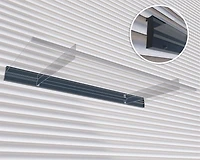 CANOPIA by PALRAM Nancy 3 ft. x 7 ft. Door Fixed Awning Siding Connector Kit