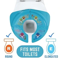 Nickelodeon Baby Shark Siège de pot pliable – Siège d'apprentissage de la propreté de voyage