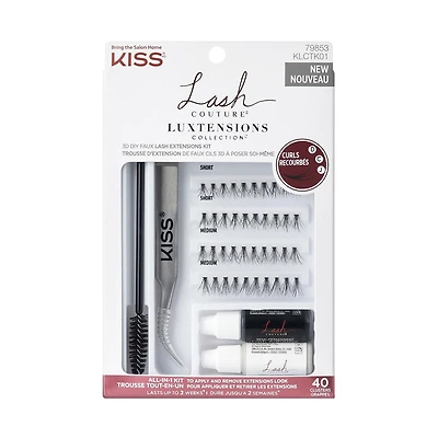 KISS Collection Luxtension Lash Couture - Trousse - 40 faisceaux Trousse tout-en-1.