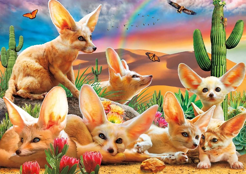 Buffalo Games - Le puzzle Amazing Nature - Fantastic Fennec Foxes - en 500 pièces