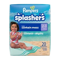 Pampers Splashers Swim Diapers, Size 3-5, Disposable Baby Swim Diapers, 17CT - 20CT