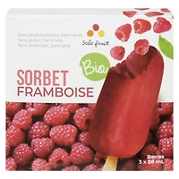 Solo Fruit Raspberry Organic Sorbet Bar