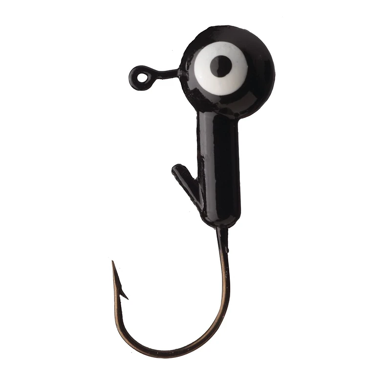 Tête de gabarit à bille Eagle Claw WBH14-3, 1/4 oz, 10 pk, CHARTREUSE Têtes peintes et hameçons propres