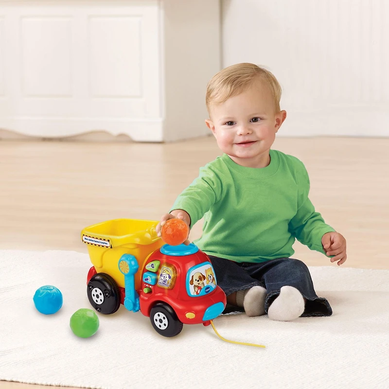 VTech Drop & Go Dump Truck - Toddler Toy, Construction Toy - French Version, 1 to 3 years
