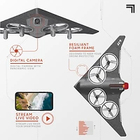 Sharper Image® Stealth Recon Video Drone with Live Streaming Camera