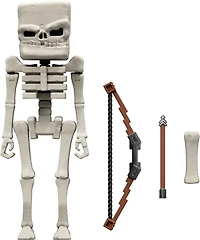 Minecraft Skeleton Action Figure & Accessories, 4-inch Toy Set Inspired by A Minecraft Movie