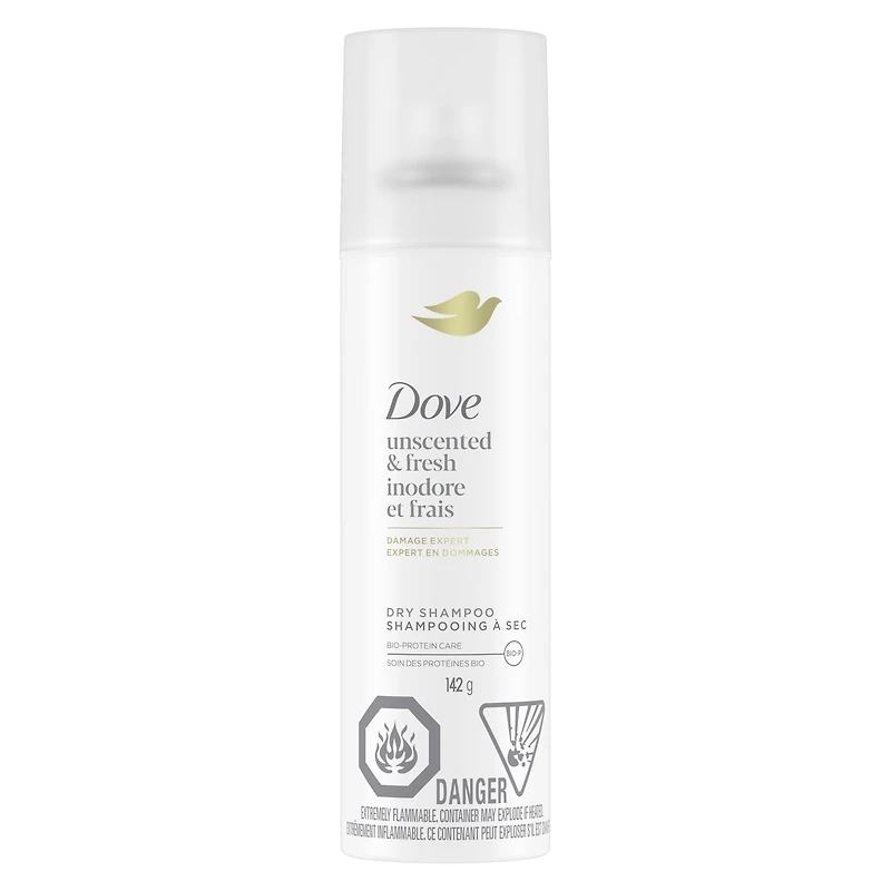 Dove Advanced Dry Shampoo Revive Hair Without Water Unscented & Fresh Refresh for 2 Days of Freshness 142 g, 142 GR Dry Shampoo