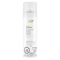 Dove Advanced Dry Shampoo Revive Hair Without Water Unscented & Fresh Refresh for 2 Days of Freshness 142 g, 142 GR Dry Shampoo