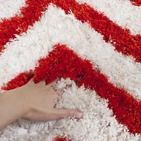 Safavieh Barcelona Carmella Zigzag Stripes Shag Area Rug