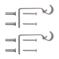 Tringle à rideaux ajustable Petite Café Lee Mainstays 71 à 122 cm (28 à 48 po), diamètre de 1,27 cm (1/2 po), nickel satiné
