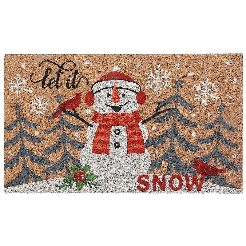 Paillasson En Fibre De Coco (Bonhomme De Neige - Let It Snow)