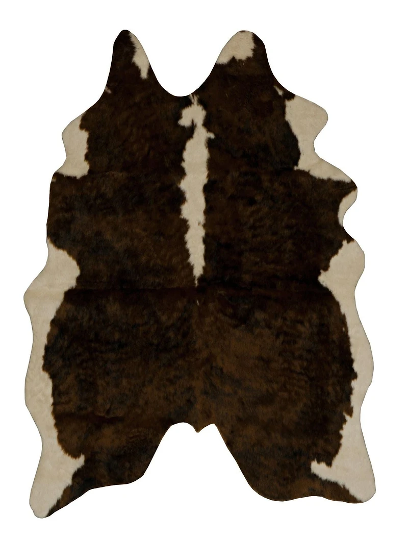 Faux Cowhide Mini Ex Brindle Accent Rug