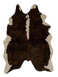 Faux Cowhide Mini Ex Brindle Accent Rug