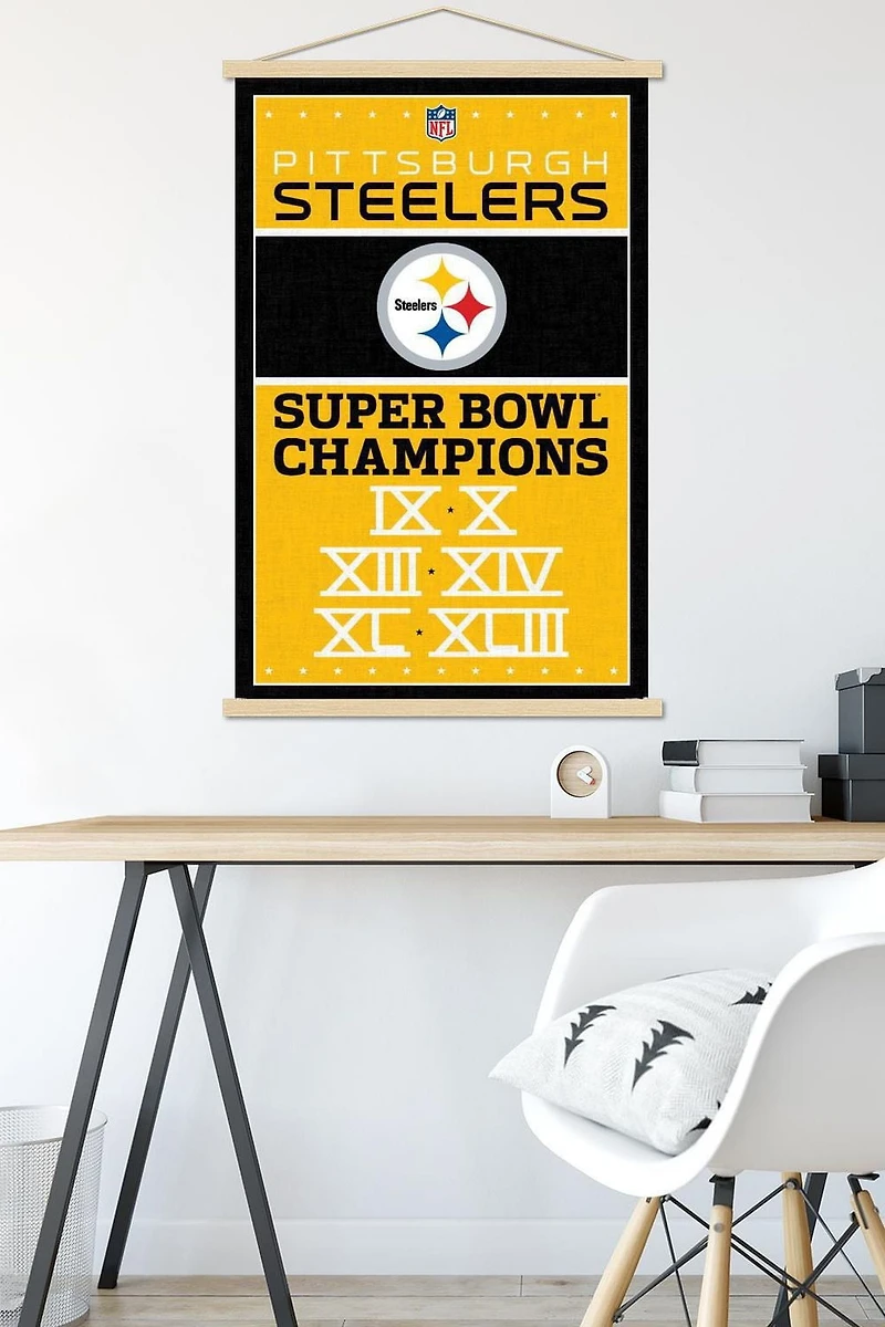 NFL Pittsburgh Steelers - Champions 13 Wall Poster, 22.375" x 34"