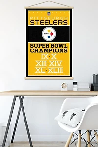 NFL Pittsburgh Steelers - Champions 13 Wall Poster, 22.375" x 34"