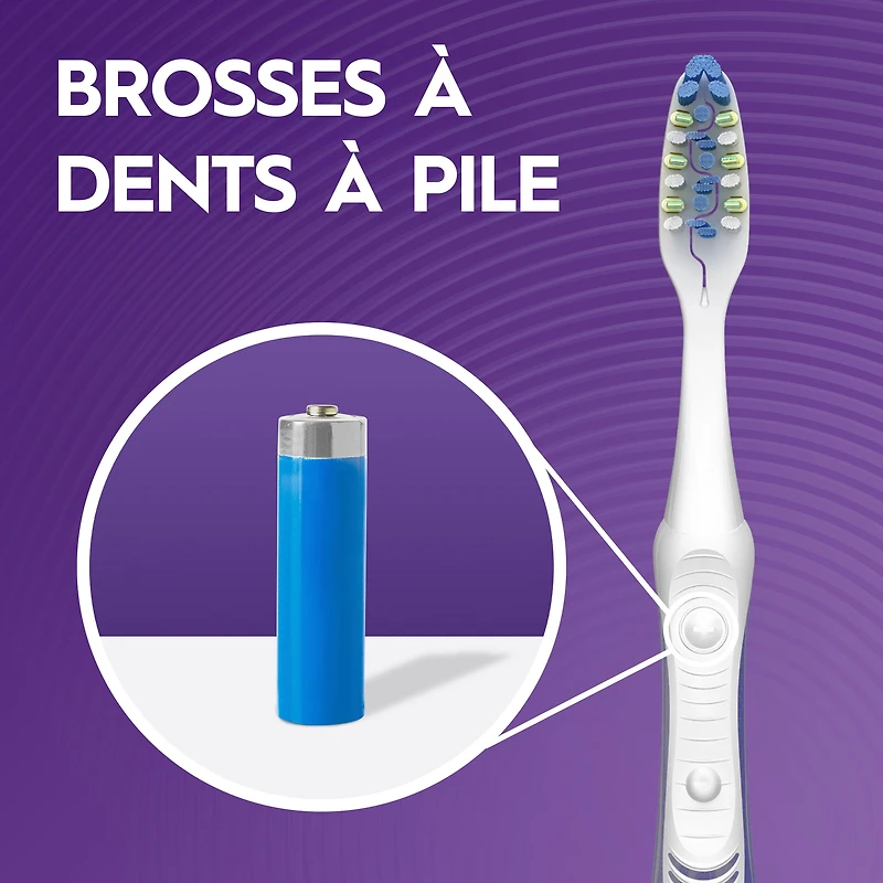Brosses à dents à pile blanchissantes Oral-B Pulsar, souple 2 unités