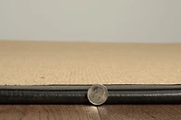 Tapis Athena sisal et PU noir 9 pi 10 po x 13 pi