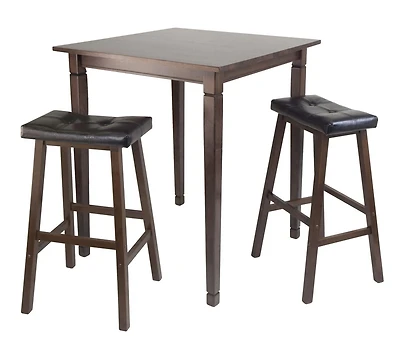 3pc Kingsgate table à manger avec tabourets, produit 94399