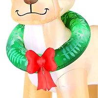 Occasions Christmas 8 Foot Inflatable Reindeer With Wreath