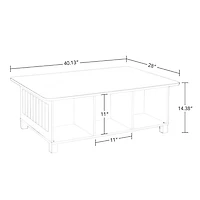 Maison RiverRidge® Table d'activités pour enfant avec 6 casiers de rangement blanc avec bacs 2 pièces