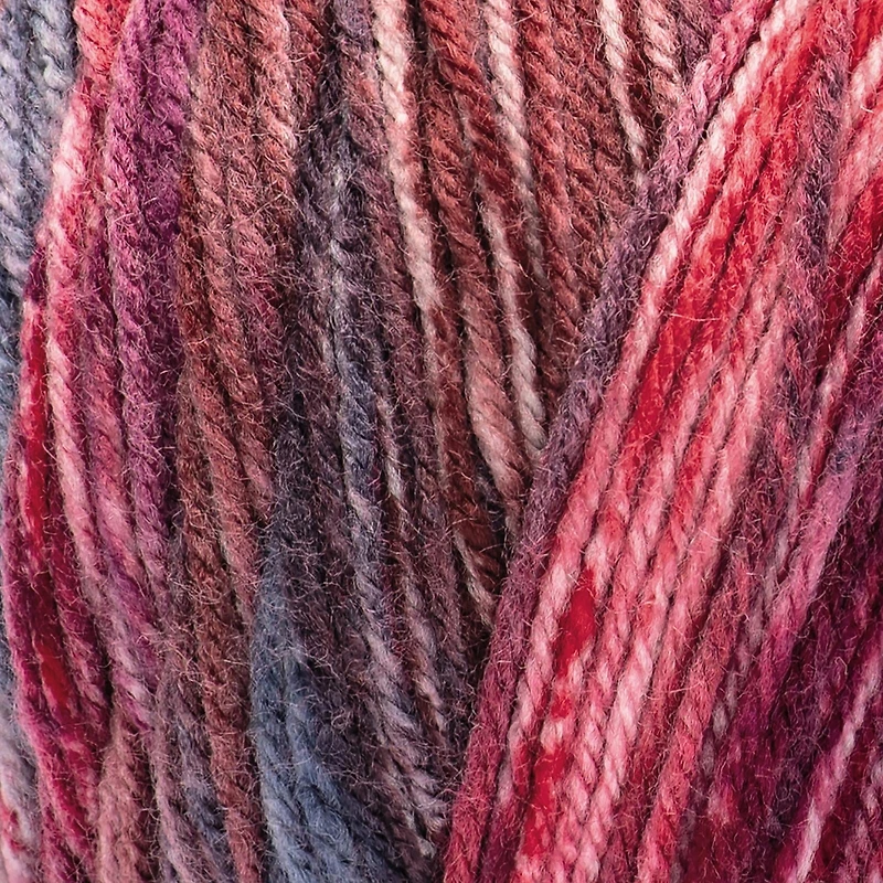 Red Heart® Super Saver® Bitty Stripes™ Yarn, Acrylic #4 Medium, 10oz/283g