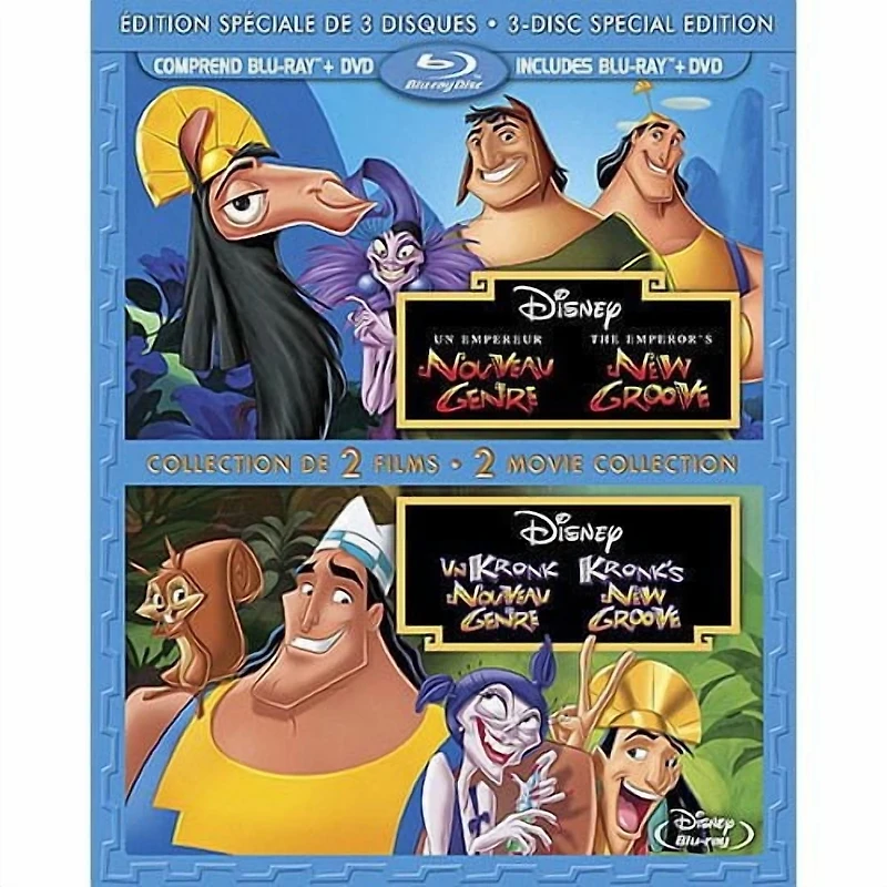 Un Empereur Nouveau Genre / Un Kronk Nouveau Genre (Édition Spéciale De 3 Disques) (Blu-ray + 2 DVDs) (Bilingue)