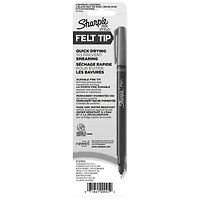 Sharpie Felt Tip Pens, Fine Point (0.4 mm), Black Ink, 4 Count