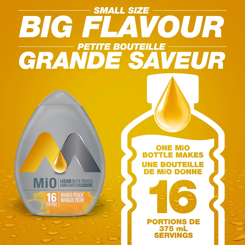 mio Mango Peach Liquid Water Enhancer, 48 mL Bottle, MIO MANGO PEACH 48ML