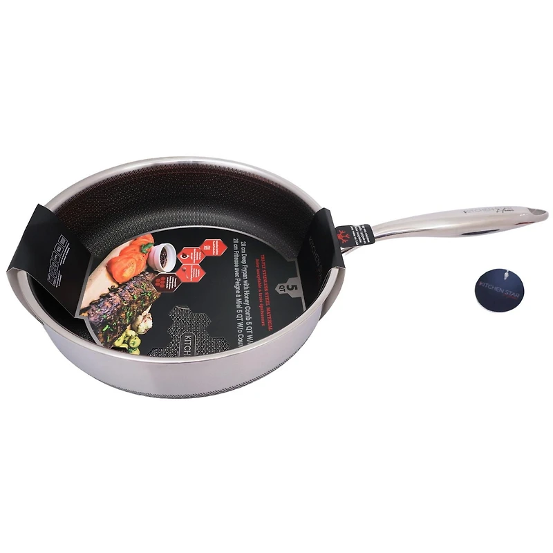 Kitchen Star 5Q HoneyComb Deep Pan Kitchen Star 5Q Deep Pan with HoneyComb
