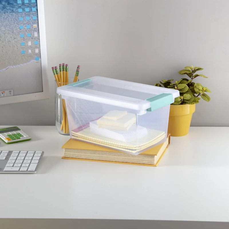 Sterilite Clear Medium Clip Box