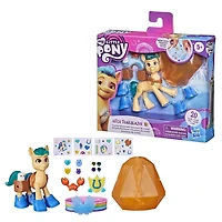 My Little Pony: A New Generation, Hitch Trailblazer Aventure de cristal, figurine de poney de 7,5 cm avec surprises et bracelet de l'amitié