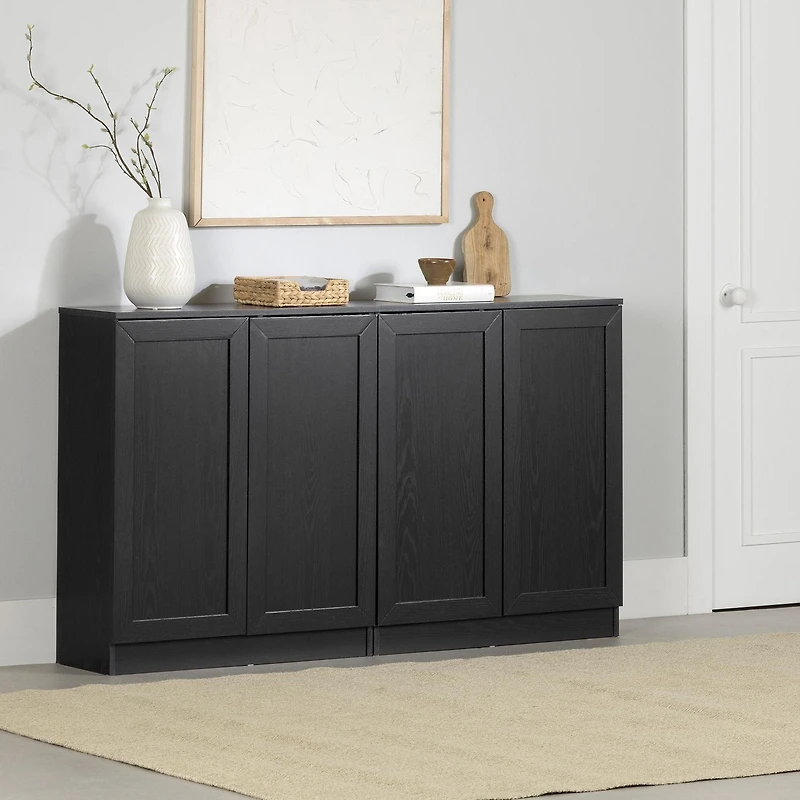South Shore Arum Ensemble de 2 buffets avec tablettes